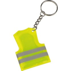 Schlüsselanhänger in der Form einer Sicherheitsweste - Gelb