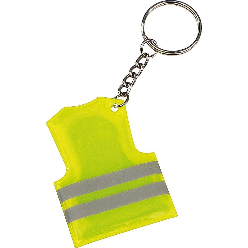 Schlüsselanhänger in der Form einer Sicherheitsweste - Gelb