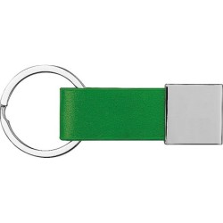 Schlüsselanhänger mit Kunstleder Bändchen - Grün