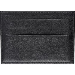 RFID Kreditkartenetui aus Leder - Schwarz