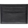 RFID Kreditkartenetui aus Leder - Schwarz