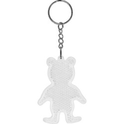 Reflektierender Schlüsselanhänger "Bär" - Weiß