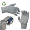 Handschuhe mit Touchfingern - Silbergrau