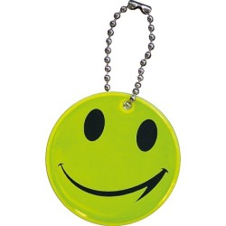 Anhänger Gesicht aus PVC mit Kugelkette - Gelb