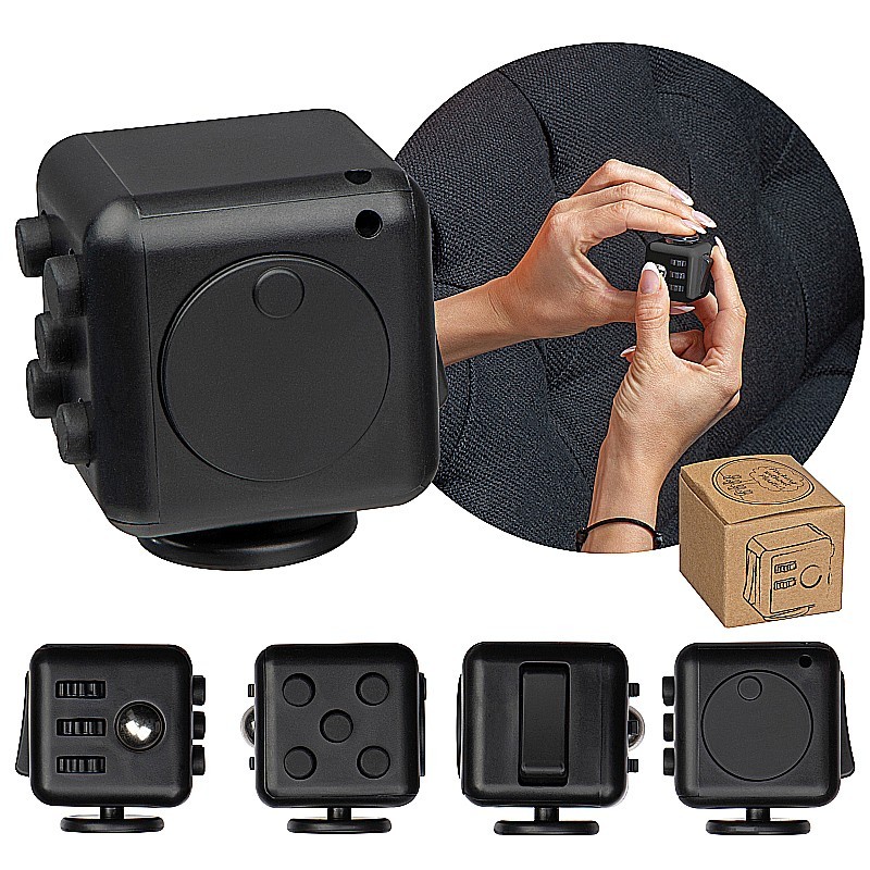 Fidget Würfel - Schwarz