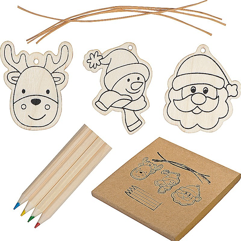 Christbaumanhänger zum selber gestalten  - Beige