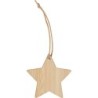 Sternanhänger aus Bambus - Beige