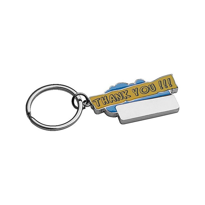 Schlüsselanhänger "Thank you!!!" - Hellblau