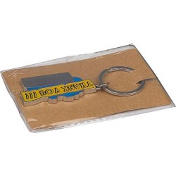 Schlüsselanhänger "Thank you!!!" - Hellblau