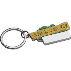 Schlüsselanhänger "Call me!!!" - Grün