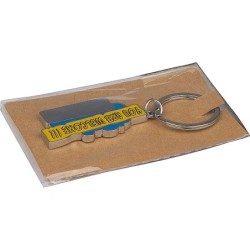 Schlüsselanhänger "You are welcome!!!" - Hellblau