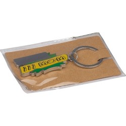 Schlüsselanhänger "Wow!!!" - Grün