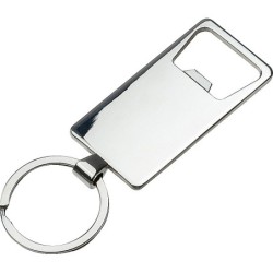 Bambus Schlüsselanhänger mit Flaschenöffner  - Beige