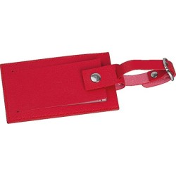 Kofferanhänger aus Kunstleder  - Rot