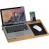 Laptopunterlage mit Mousepad und Handyhalter - Beige