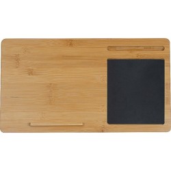 Laptopunterlage mit Mousepad und Handyhalter - Beige