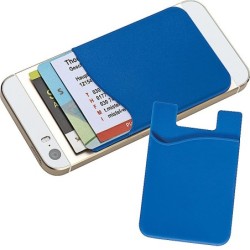 Kartenhalter für Smartphones zum Aufkleben  - Blau