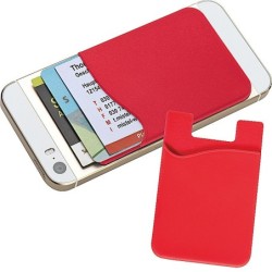 Kartenhalter für Smartphones zum Aufkleben  - Rot