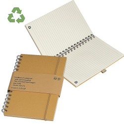 Notizbuch aus Karton - Beige