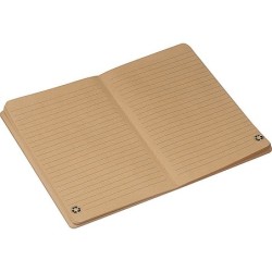 Recyceltes Notizbuch liniert - Beige