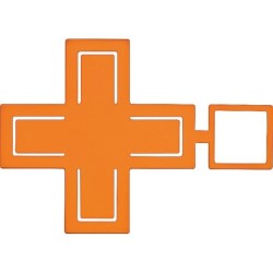 Biegsamer Handyhalter Metall mit Silikonüberzug - Orange