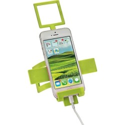 Biegsamer Handyhalter Metall mit Silikonüberzug - Apfelgrün