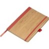 Notizbuch aus Bambus - Rot