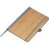 Notizbuch aus Bambus - Silbergrau