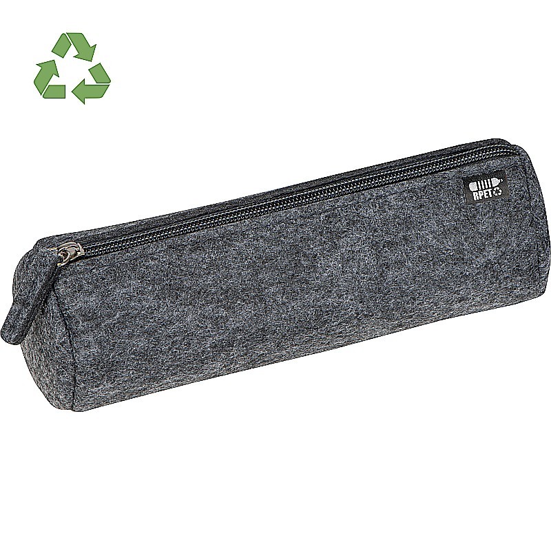 Stiftemäppchen aus recyceltem Filz  - Anthrazit