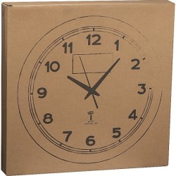 Funk Wanduhr aus Metall - Weiß