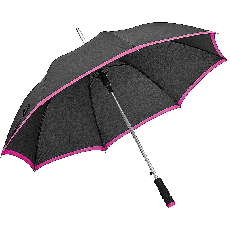 Automatik Regenschirm aus Pongee - Pink
