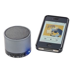 Mini Bluetooth Lautsprecher mit USB Anschluss - Silbergrau