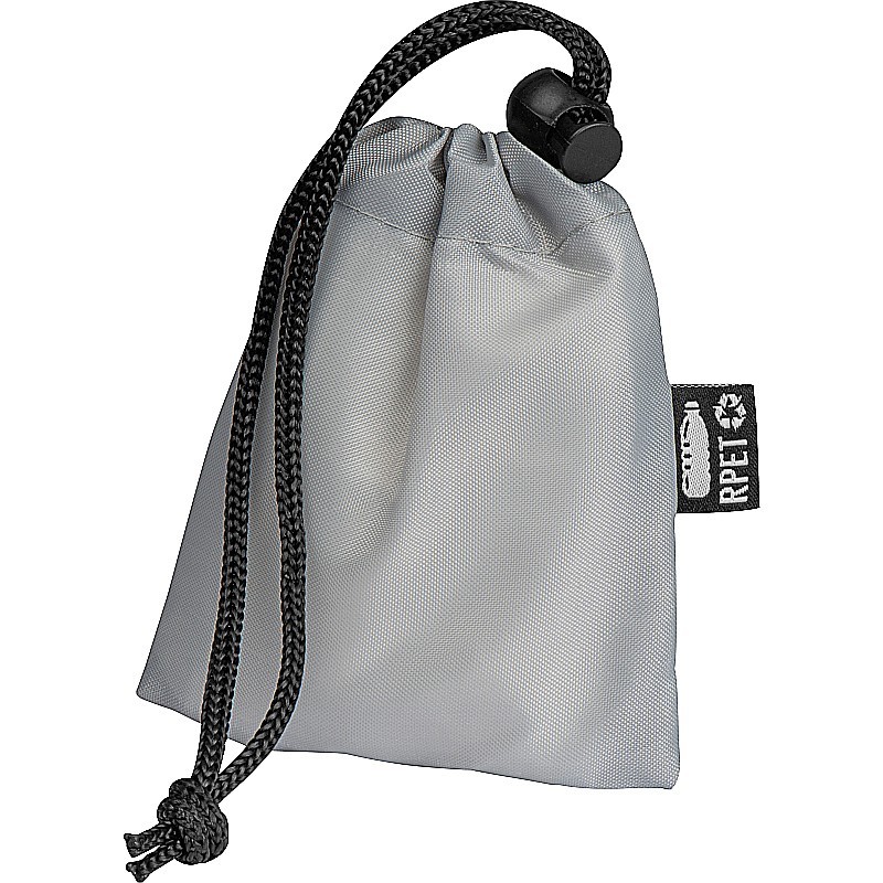 Regenponcho aus RPET - Silbergrau