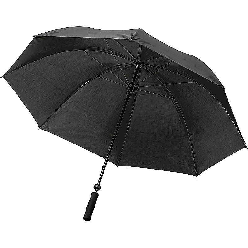 Großer Regenschirm aus Polyester - Schwarz