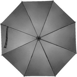 Großer Regenschirm aus Polyester - Silbergrau