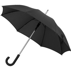 Automatik Regenschirm aus Polyester mit Alugestänge - Schwarz