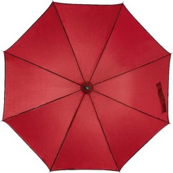 Automatik Regenschirm aus Polyester mit Alugestänge - Rot