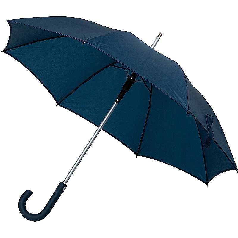 Automatik Regenschirm aus Polyester mit Alugestänge - Dunkelblau