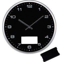 Wanduhr mit Click System - Schwarz