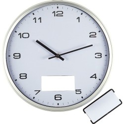 Wanduhr mit Click System - Weiß