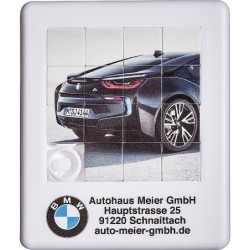 Schiebepuzzle aus Kunststoff - Weiß