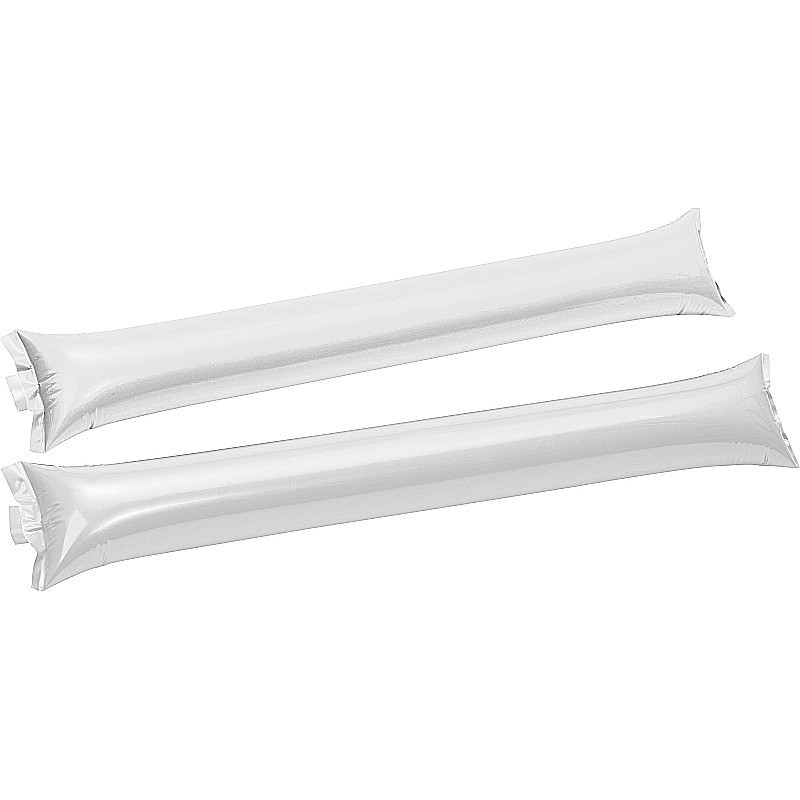 2er Set Klatschstangen aus PE Material - Weiß