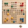 LUDO Spiel aus Holz - Braun