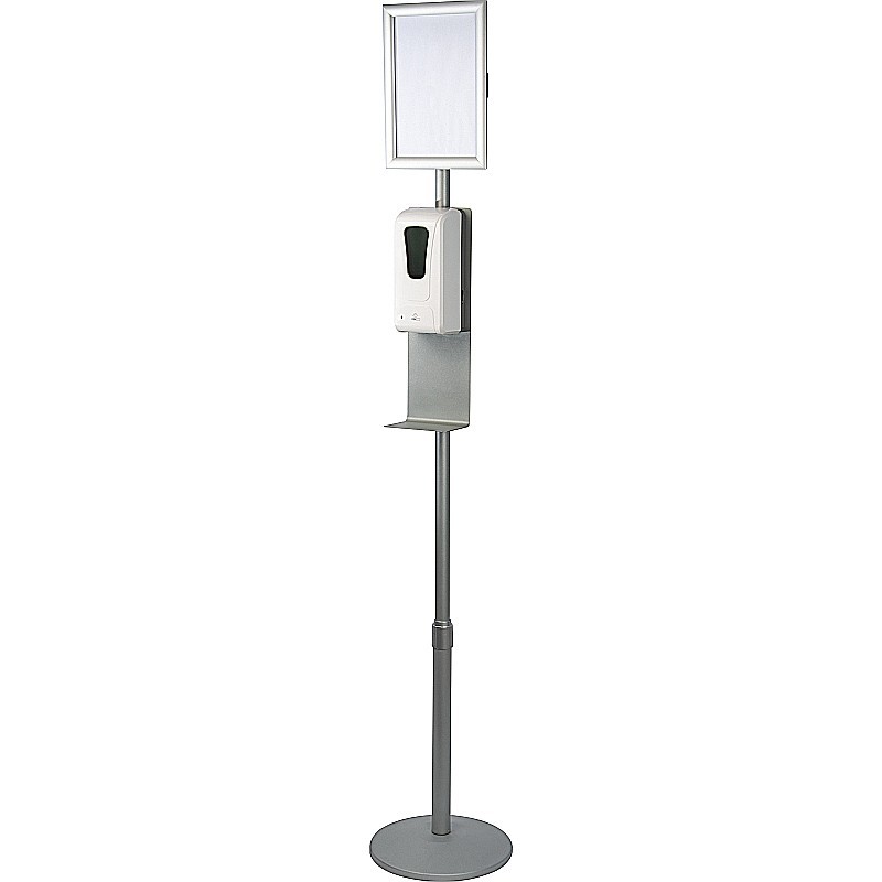 Desinfektionssäule - Silbergrau