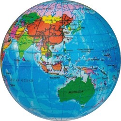 Anti-Stressball in Weltkugeloptik - Multicolor