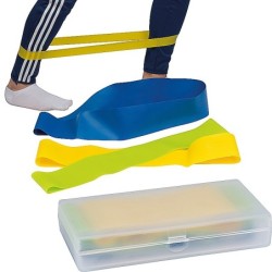 Elastische Fitnessbänder in einer Kunststoffbox - Multicolor