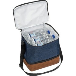Große Kühltasche mit 2 Fächern - Dunkelblau