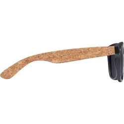 Sonnenbrille mit Bügeln aus Kork - Beige