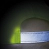 AZO freie 6 Panel Baseballcap für Erwachsene aus Polyester mit reflektierender Borte - Gelb