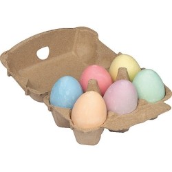 Kreideeier in Pappkarton - Beige